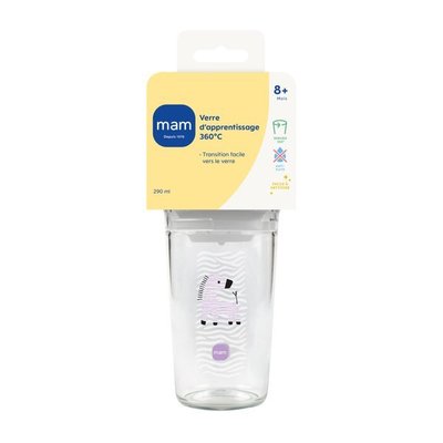 Repas - Verre et Gobelets Enfants - Verre d'apprentissage 360° - 290 ml - MAM