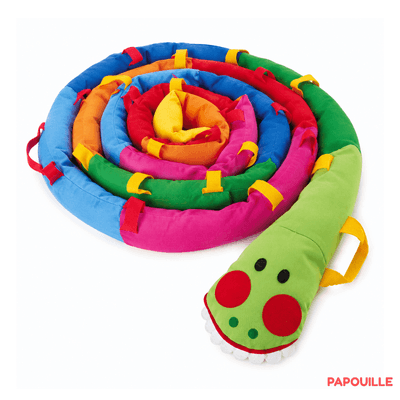 Motricité - Jeux de Motricité Libre - Serpent chenille 16 enfants en balade