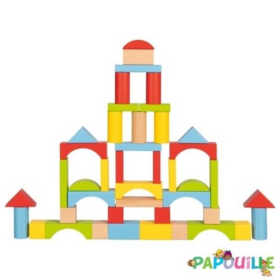 Jouets - Jeux de Construction - Baril de construction 76 pièces