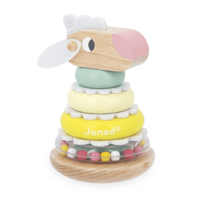 Jouets - Jouets à Empiler ou à Encastrer - Tour à empiler Mouton - Janod