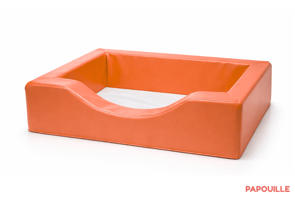 Couchette empilable en mousse pvc pour matelas 50x100cm orange