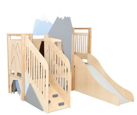 Mobilier - Structure de motricité / activité intérieur - Structure de motricité toboggan - Coin alpiniste