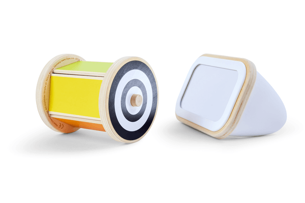 Jouets - Jouets d'Éveil - Tambour rotatif avec miroir Montessori