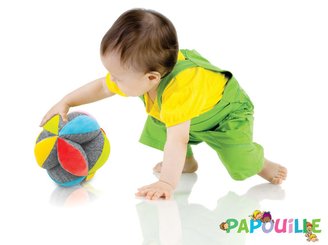 Jouets - Hochets et Jouets Sensoriels - Balle de préhension Chat