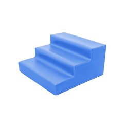 Motricité - Module de Motricité Enfant - Module bloc 3 marches en mousse l.60 x h.30cm turquoise