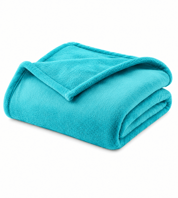 Couchage - Couverture de Lit Enfant - Couverture polaire - 250g/m² - 100x150 cm - Turquoise
