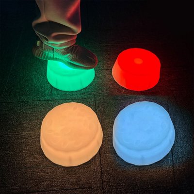 Motricité - Eveil Sensoriels et Tactiles - 6 Plots sensoriels ronds lumineux