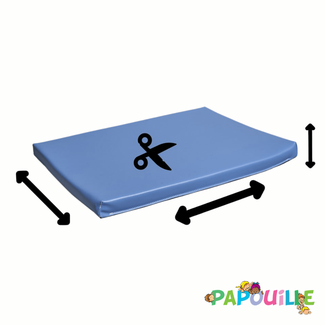 Tapis en mousse sur mesure épaisseur 3cm /m2 TAHITI