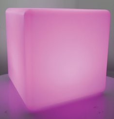 Motricité - Eveil Sensoriels et Tactiles - Cube lumineux sensoriel - LED - 40 cm