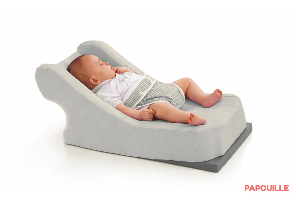 Transat confort en mousse pvc gris