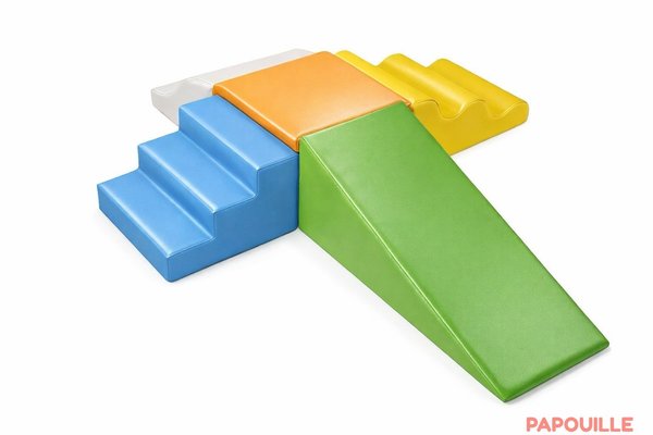 Motricité - Parcours de Motricité Crèche - Kit tipas apprentissage de la marche 5 modules en mousse pvc