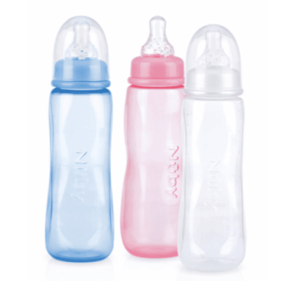Repas - Biberons Classic et Large - Biberon pastel avec tétine anti-colique - 240ml - 3m+