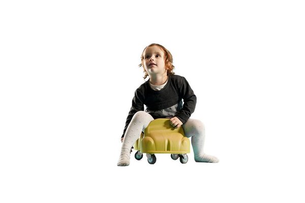 Jeux - Porteurs, Draisiennes, Marcheurs - Porteur voiture roller car jaune