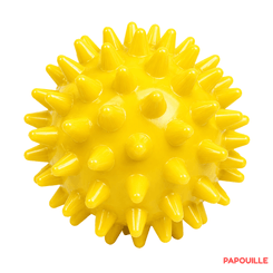 Motricité - Eveil Sensoriels et Tactiles - Balle hérisson - Jaune