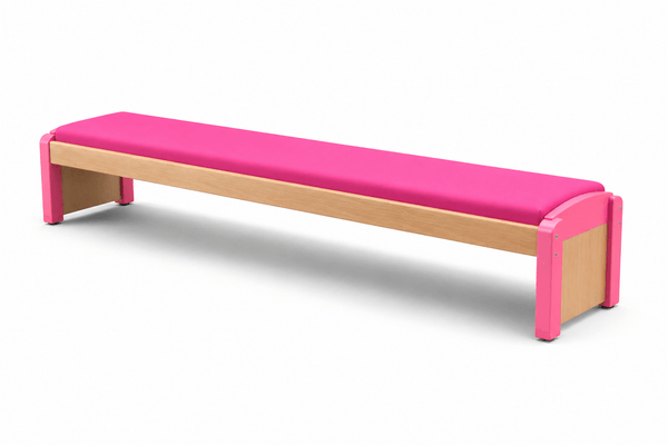 Mobilier - Banc vestiaire & Porte Manteaux - Banc scolaire sans dossier framboise wkc tc