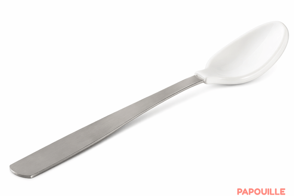 Repas - Couverts Enfant, Adulte - cuillère bébé douce en silicone long manche inox