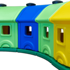 Mobilier - Aire de jeux et structure extérieure - Grand tunnel de jeu Rocky 5 Wagons
