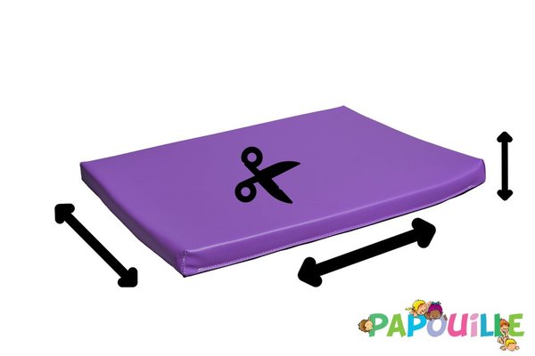 Motricité - Tapis de gym sur mesure - Tapis en mousse sur mesure épaisseur 8cm /m2 Parme