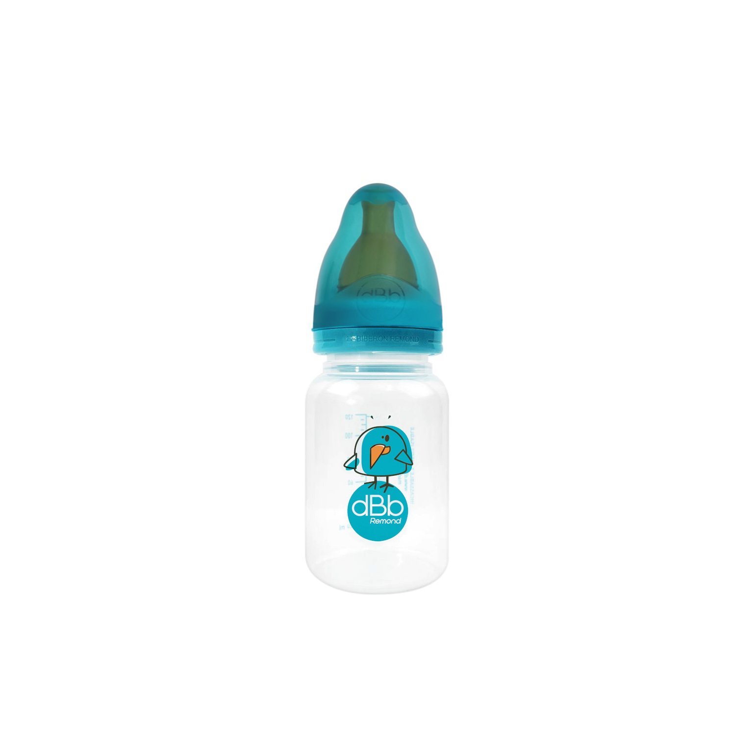 Biberon 120ml polypropylène tétine régul'air turquoise