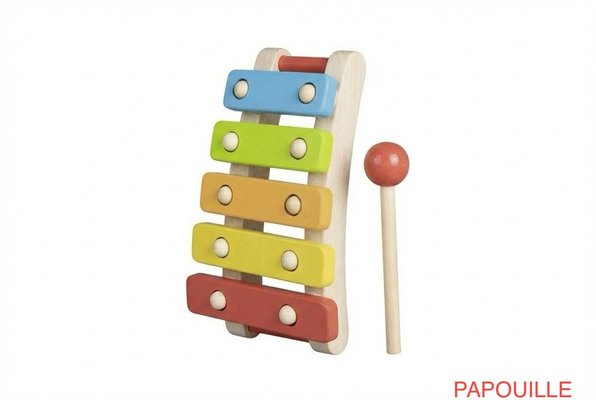 Jouets - Jouets Musicaux - Xylophone en bois 5 tons