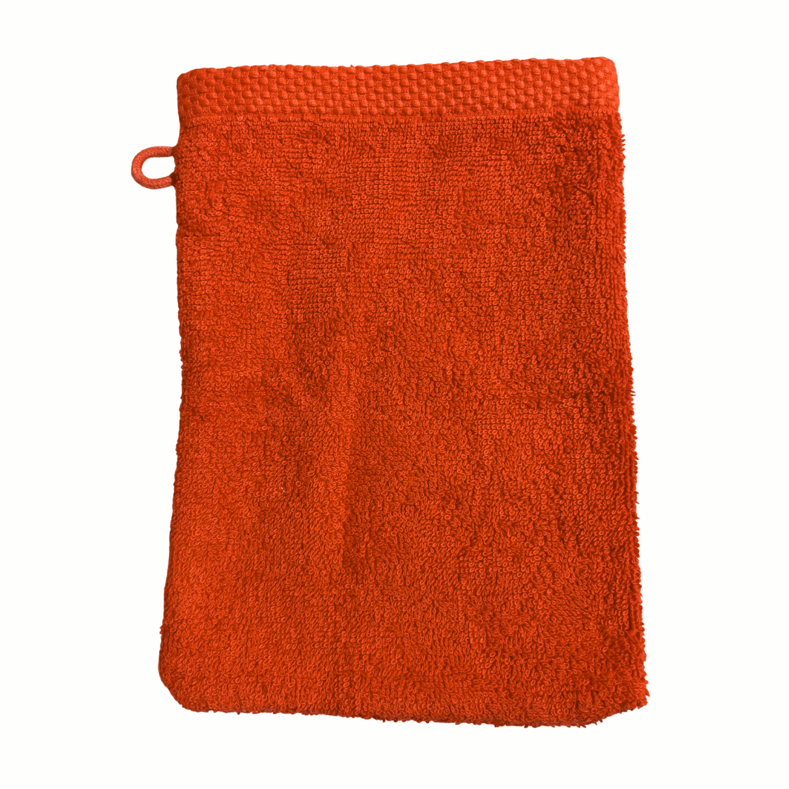Gant de toilette - haute résistance -orange foncé