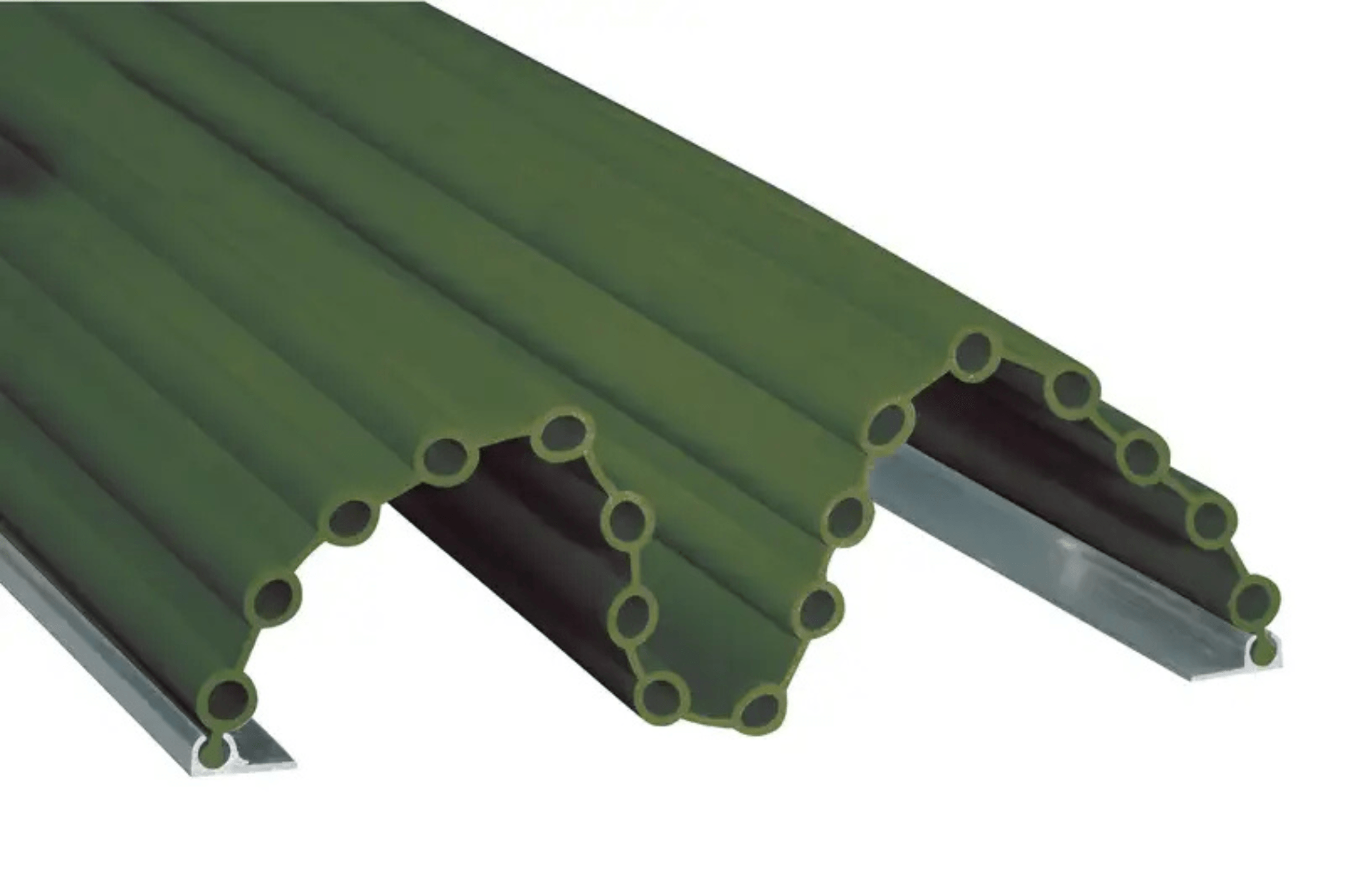 Anti pince-doigts Garomin 17 soufflets 2050 mm - Vert