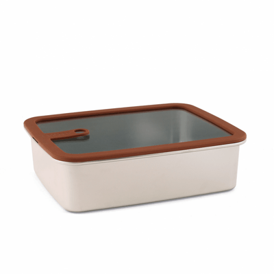 Repas - Raviers, Coupelles et boite de conservation - Boite de conservation - 1.7 L - Inox micro-ondable