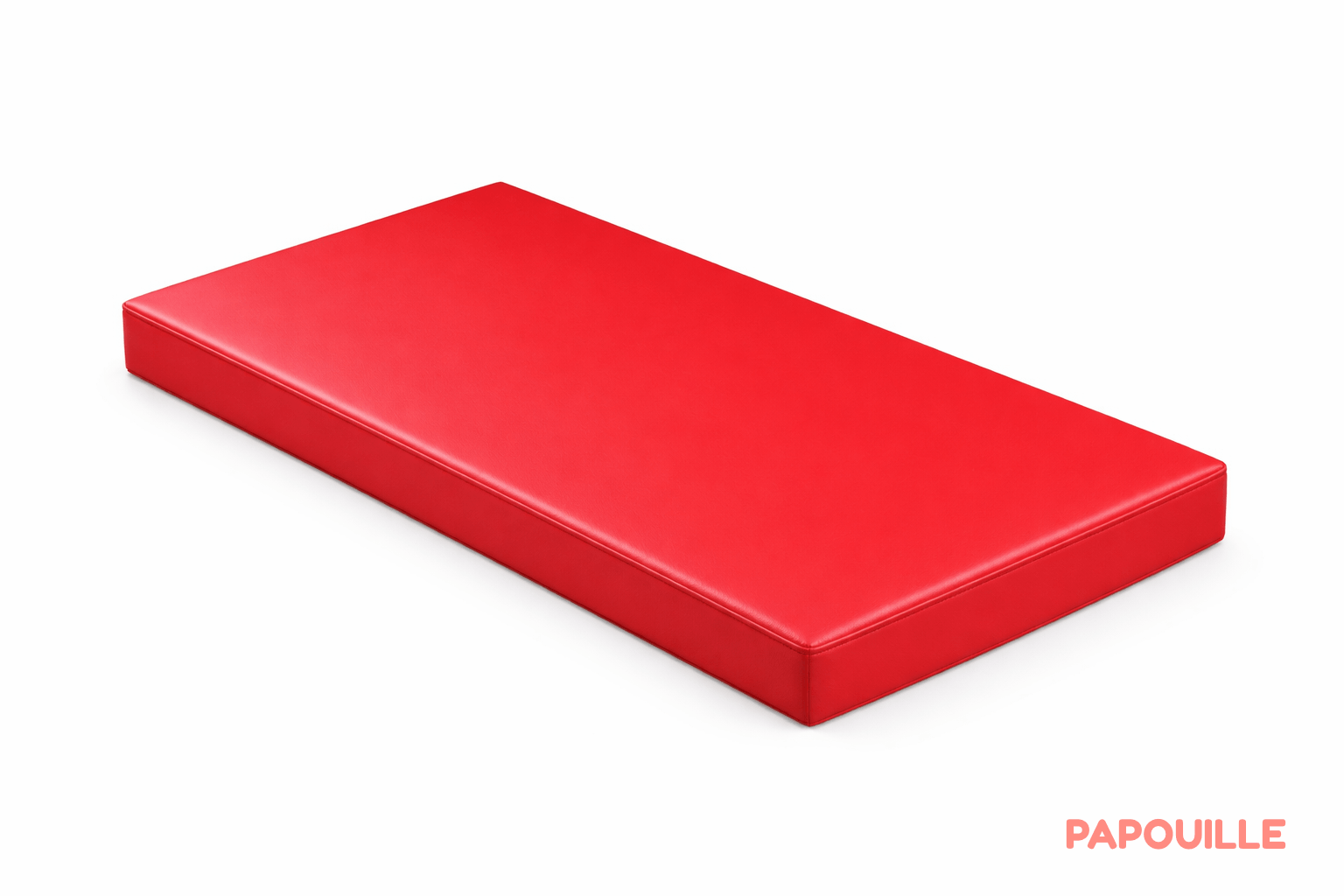 Matelas en tissu lavable 60 x 120 confort 10cm rouge