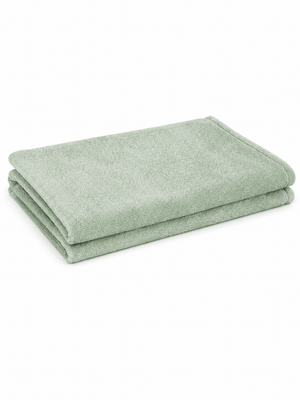 Couchage - Couverture de Lit Enfant - Couverture polaire microfibre vert amande pour couchette 75 x 115cm
