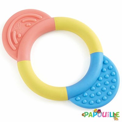 Jouets - Hochets et Jouets Sensoriels - 3 hochets et anneaux de dentition - Matière végétale