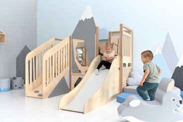 Mobilier - Structure de motricité / activité intérieur - Structure de motricité toboggan - Coin alpiniste