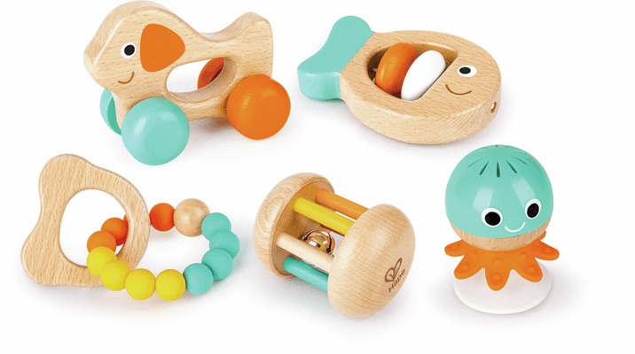 Jouets - Hochets et Jouets Sensoriels - Coffret de jouets sensoriels en bois