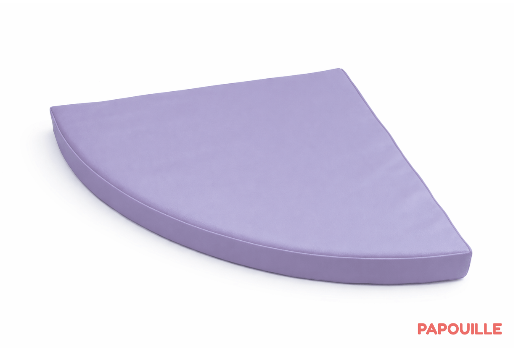 Tapis d'angle à 90° 1/4 rond 40x40x3cm Parme