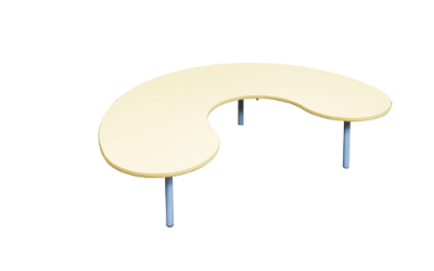 Mobilier - Table crèche et scolaire - Table en forme haricot - T00 - Gris