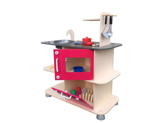 Mobilier - Mobilier de jeux d'imitation - Cuisine ilot central en bois compact