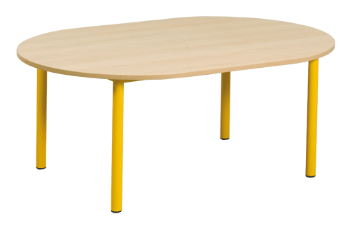 Mobilier - Table crèche et scolaire - Table ovale Bermudes mélaminé 130 x 90 cm - T0