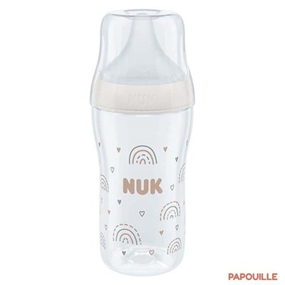 Repas - Biberons Classic et Large - Biberon en verre avec tétine en silicone - 230 ml - Perfect Match NUK