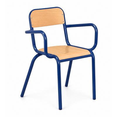Mobilier - Chaise & fauteuil pour crèche - Fauteuil en bois adulte - H 46 cm T6
