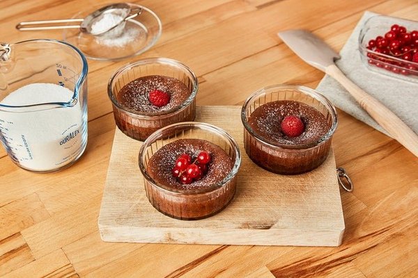 Repas - Raviers, Coupelles et boite de conservation - Lot de 4 ramequins Ovenchef verre 13 cl