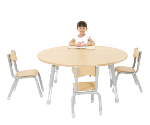 Mobilier - Table crèche et scolaire - Table ronde Oscar 120 cm réglable en hauteur