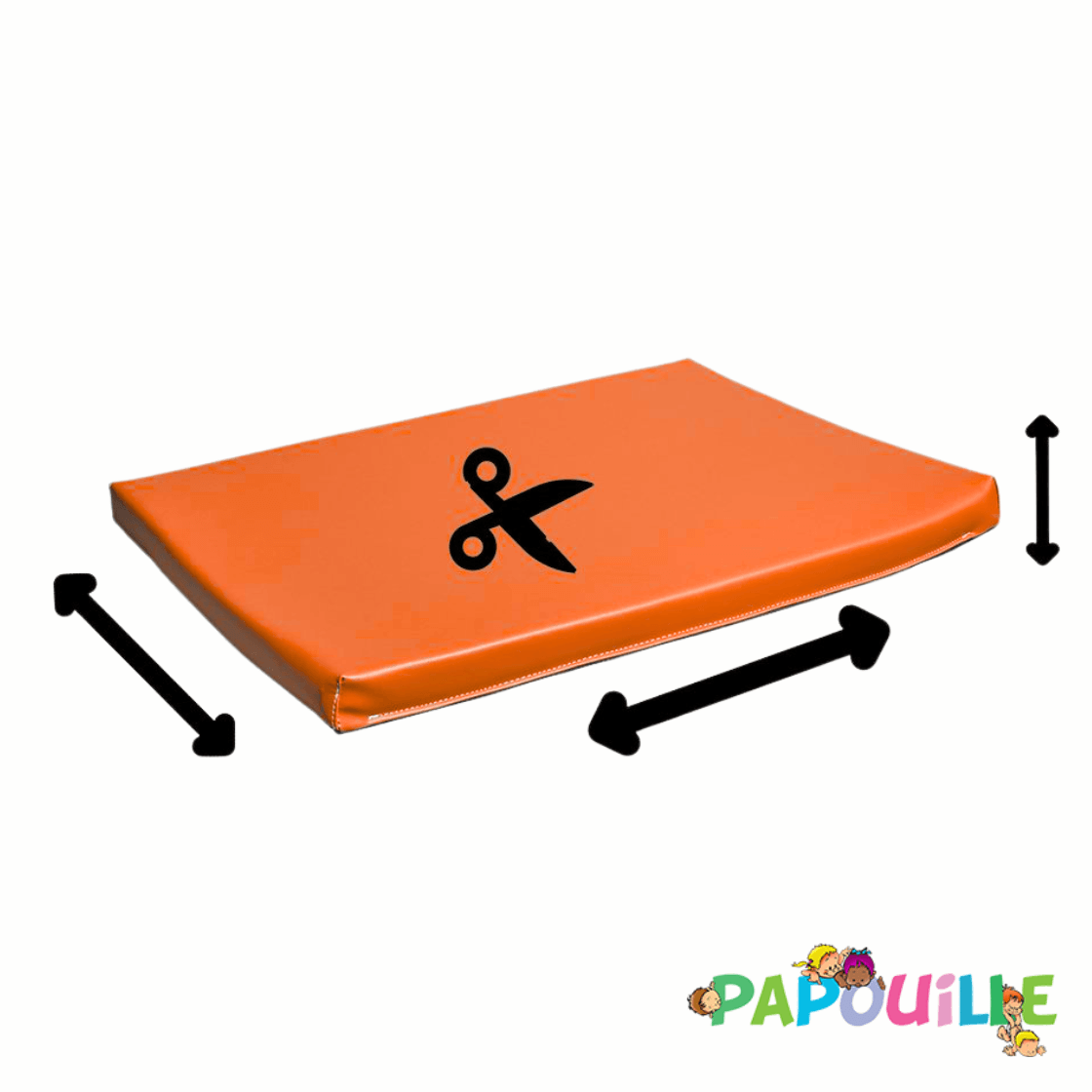 Tapis en mousse sur mesure épaisseur 3cm /m2 orange