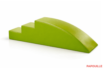 Motricité - Module de Motricité Bébé - Module petit toboggan incurve 3 marches en mousse pvc h.23 sauzon