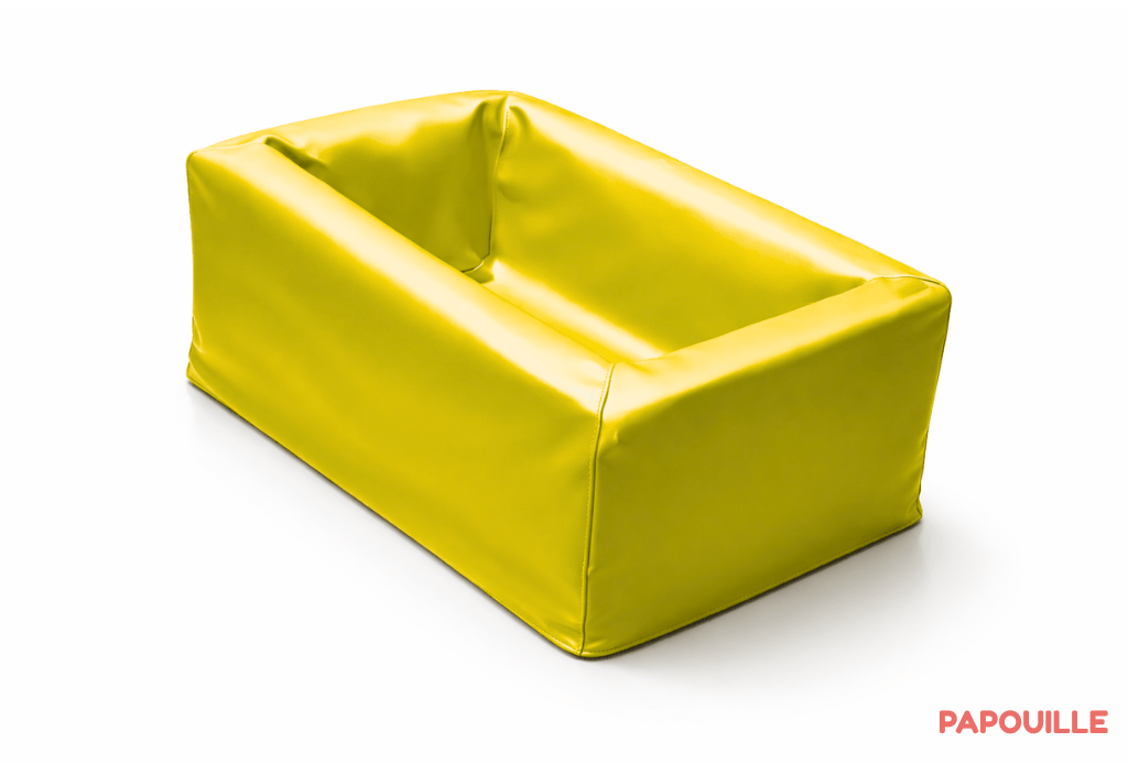 Module de rangement nid à balles en mousse pvc jaune