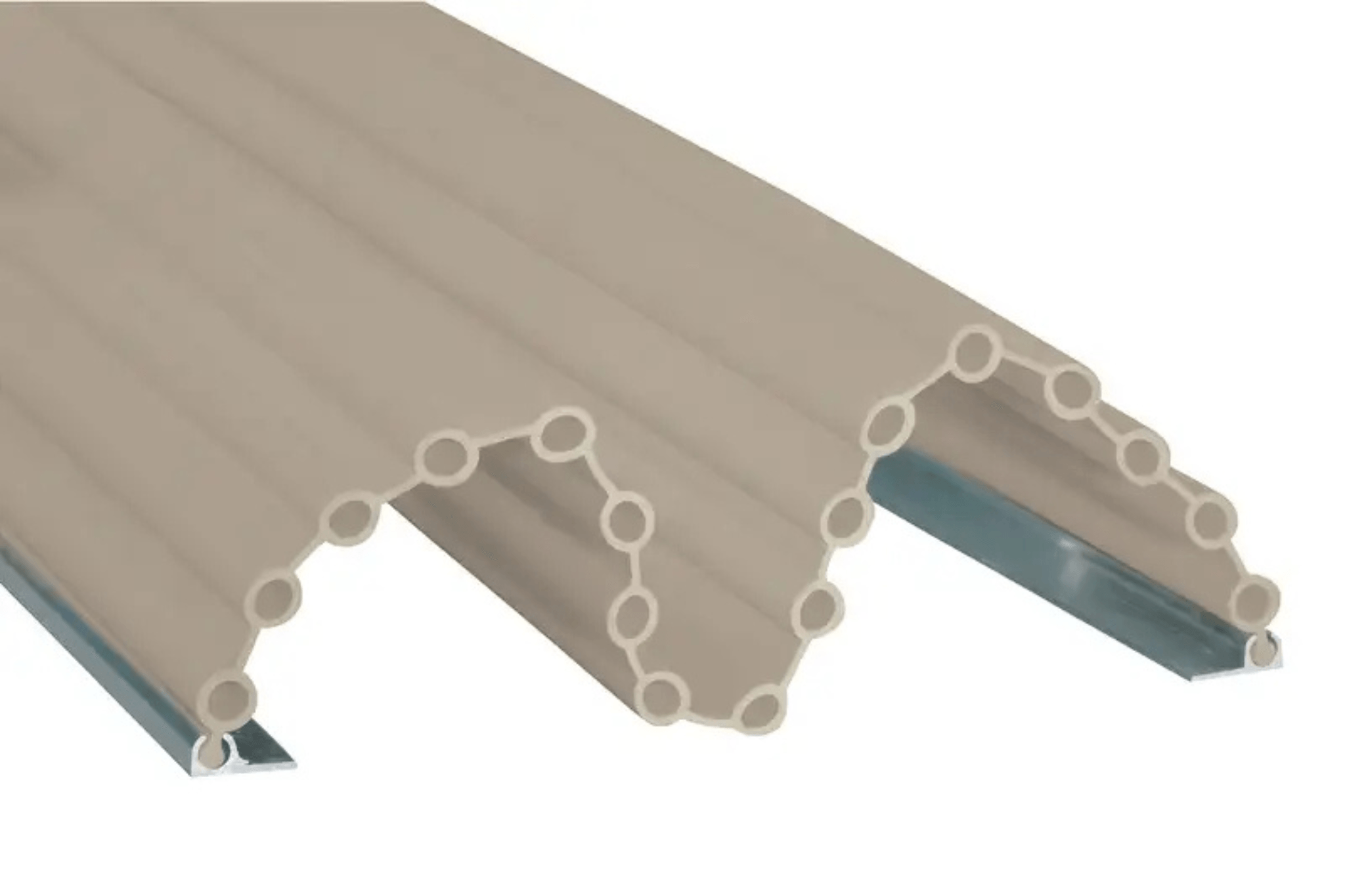 Anti pince-doigts Garomin 17 soufflets 2050 mm - Beige