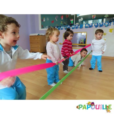 Médical et Prévention - Protection et Sécurité (EPI) - Ruban élastique de délimitation distanciation enfant 3 à 6 m