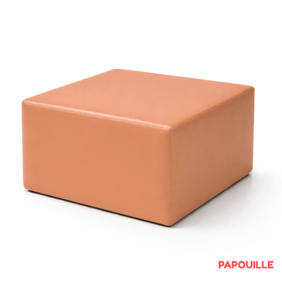 Motricité - Module de Motricité Bébé - Module bloc carre en mousse pvc h.23cm abricot