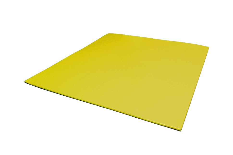 Grande aire d'évolution en mousse pvc 200x200x2cm jaune