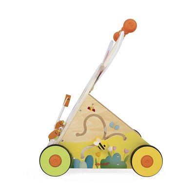 Jeux - Porteurs, Draisiennes, Marcheurs - Chariot de marche Multi-Activités Lapin en bois - Prix Parent